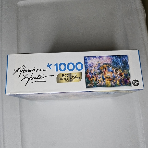 New Rose Art #6400ZZAU Abraham Hunter Master Artist 1000 Pieces Nativity Puzzle - Picture 6 of 8